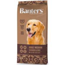 Сухой корм Banters Adult Medium для взрослых собак домашнего содержания с курицей и рисом - 15 кг