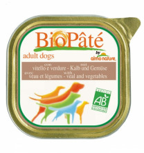 Almo Nature Daily Menu Adult Dog Bio Pate Veal&Vegetables паштет для взрослых собак с телятиной и овощами - 300 г