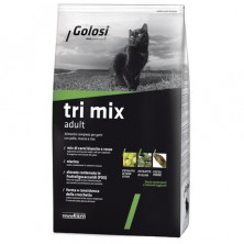 Golosi Cat Adult Tri Mix сухой корм для кошек с курицей, говядиной и рисом - 7,5 кг